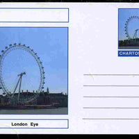 Chartonia (Fantasy) Landmarks - London Eye postal stationery card unused and fine