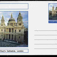 Chartonia (Fantasy) Landmarks - St Paul's Cathedral, London postal stationery card unused and fine