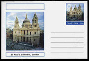 Chartonia (Fantasy) Landmarks - St Paul's Cathedral, London postal stationery card unused and fine