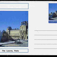 Chartonia (Fantasy) Landmarks - The Louvre, Paris postal stationery card unused and fine