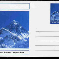 Chartonia (Fantasy) Landmarks - Mount Everest, Nepal-China postal stationery card unused and fine