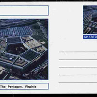 Chartonia (Fantasy) Landmarks - The Pentagon, Virginia postal stationery card unused and fine