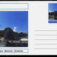 Chartonia (Fantasy) Landmarks - Peace Memorial, Hiroshima postal stationery card unused and fine