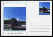 Chartonia (Fantasy) Landmarks - Peace Memorial, Hiroshima postal stationery card unused and fine