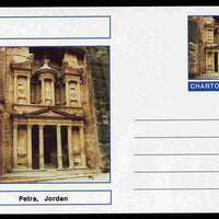 Chartonia (Fantasy) Landmarks - Petra, Jordan postal stationery card unused and fine