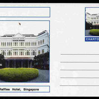 Chartonia (Fantasy) Landmarks - Raffles Hotel, Singapore postal stationery card unused and fine