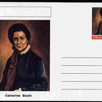 Palatine (Fantasy) Personalities - Catherine Booth (Salvation Army) postal stationery card unused and fine