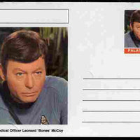 Palatine (Fantasy) Star Trek - Chief Medical Officer Leonard 'Bones' McCoy postal stationery card unused and fine