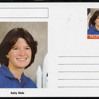 Palatine (Fantasy) Personalities - Sally Ride (astronaut) postal stationery card unused and fine