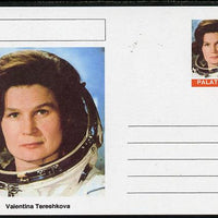 Palatine (Fantasy) Personalities - Valentina Tereshkova (astronaut) postal stationery card unused and fine