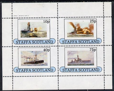 Staffa 1982 Battleships perf,set of 4 values (10p to 75p),unmounted mint