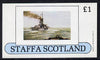 Staffa 1982 Battleships imperf souvenir sheet (£1 value) unmounted mint