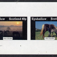 Eynhallow 1982 Horses #3 imperf,set of 2 values (40p & 60p) unmounted mint