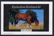 Eynhallow 1982 Horses #3 imperf deluxe sheet (£2 value) unmounted mint