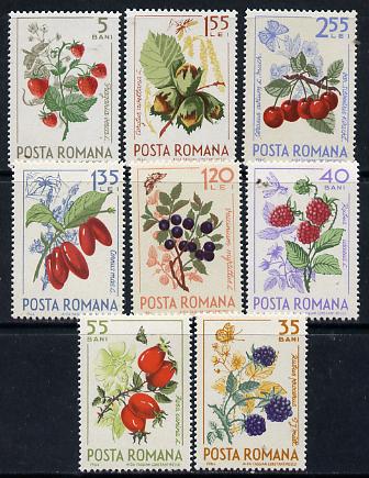 Rumania 1964 Forest Fruits set of 8 unmounted mint, SG 3229-36,,Mi 2361-68*