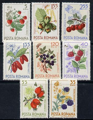 Rumania 1964 Forest Fruits set of 8 unmounted mint, SG 3229-36,,Mi 2361-68*