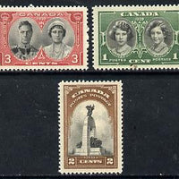 Canada 1939 Royal Visit set of 3 unmounted mint, SG 372-74*