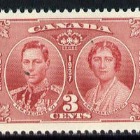 Canada 1937 KG6 Coronation unmounted mint SG 356*