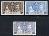 Aden 1937 KG6 Coronation set of 3 unmounted mint, SG 13-15