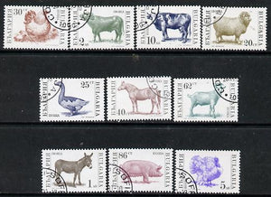 Bulgaria 1991 Farm Animals set of 11 cto used, (Mi 3881-85, 3923-27 & 3984) SG 3728-38*