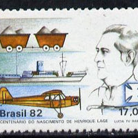 Brazil 1982 Henrique Lage (Industrialist) unmounted mint SG 1942*