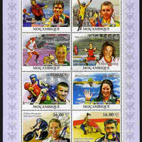 Mozambique 2010 Commonwealth Games perf sheetlet containing 8 values unmounted mint