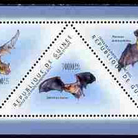 Guinea - Conakry 2011 Bats perf sheetlet containing set of 5 triangular shaped values unmounted mint