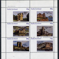 Staffa 1982 Castles #1 perf set of 6 values (15p to 75p) unmounted mint