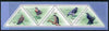 Guinea - Conakry 2011 Birds of Prey perf sheetlet containing set of 5 triangular shaped values unmounted mint