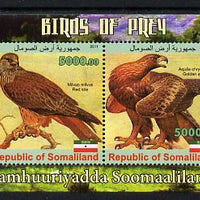 Somaliland 2011 Birds of Prey #1 perf sheetlet containing 4 values unmounted mint