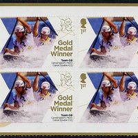 Great Britain 2012 London Olympic Games Team Great Britain Gold Medal Winner #03 - Tim Baillie & Etienne Stott (Men's Canoe Slalom) self adhesive sheetlet containing 6 x first class values unmounted mint