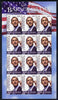 Dominica 2009 Inauguration of Pres Barack Obama perf sheetlet of 12 x 65c unmounted mint, SG 3632