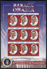 Gambia 2009 Inauguratuin of President Barack Obama perf sheetlet containing 12 values unmounted mint SG 5242