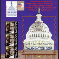 Grenada 2006 Washington Stamp Exhibition (Rosa Parks) perf sheetlet containing 3 values unmounted mint