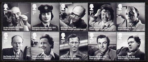 Great Britain 2014 Remarkable Lives perf perf set of 10 unmounted mint