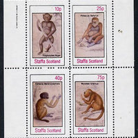 Staffa 1982 Primates (Troglodytes Niger) perf,set of 4 values unmounted mint